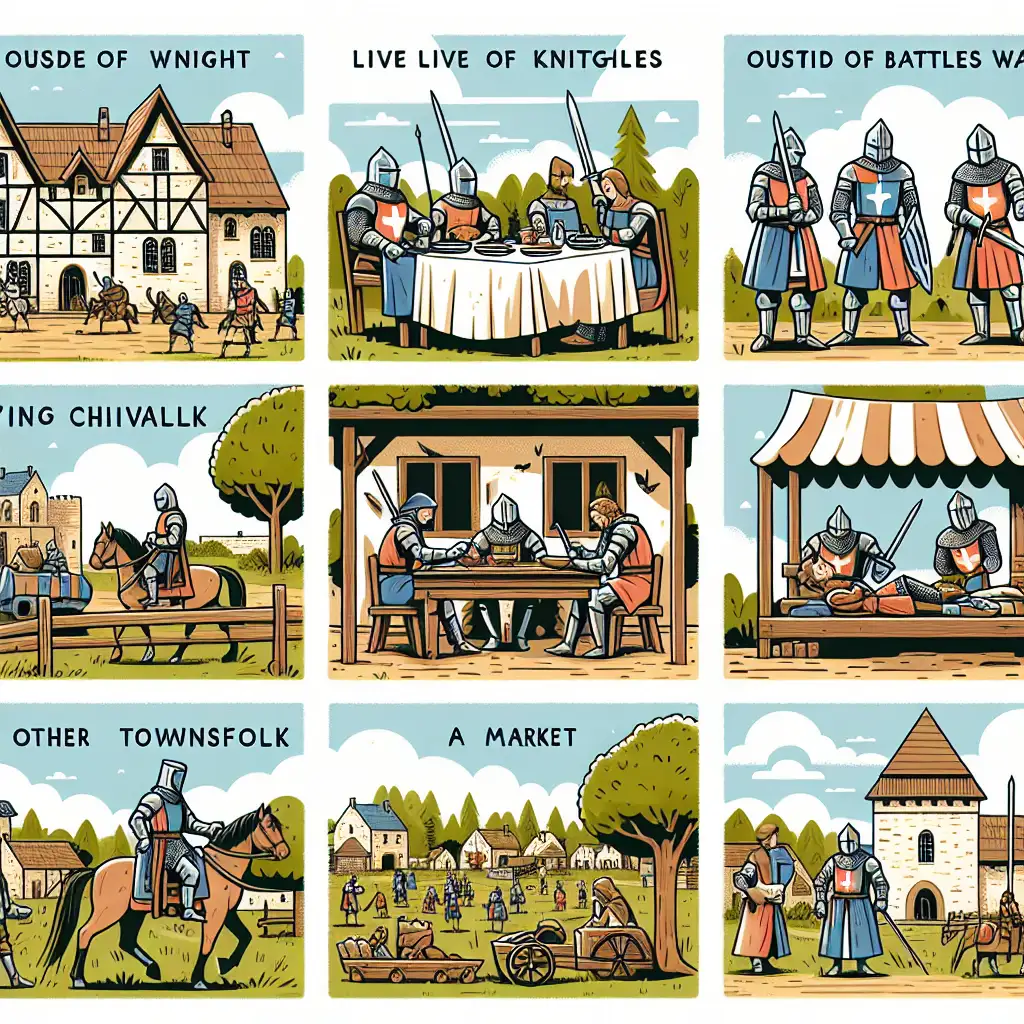 Come vivevano i cavalieri oltre la guerra e il conflitto?