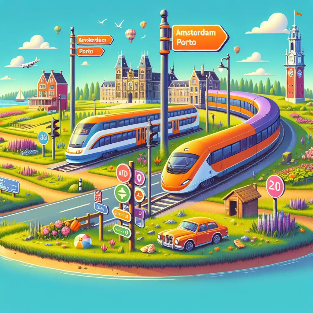 Quanto tempo serve per viaggiare da Amsterdam a Porto?