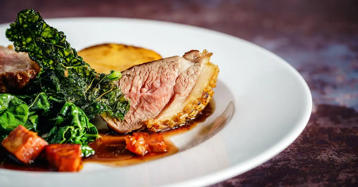 Quali verdure abbinare al petto d'anatra per piatti gustosi?